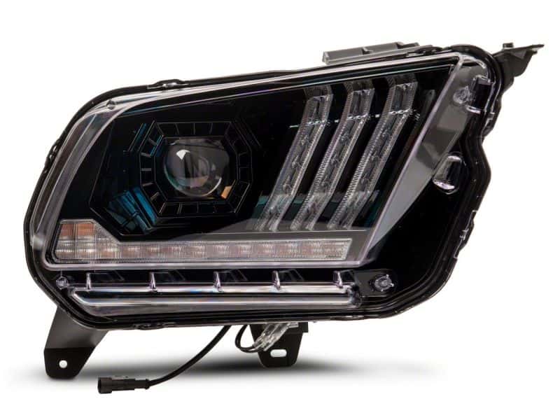 Raxiom — Raxiom 10-12 Ford Mustang LED Projector Headlights SEQL Turn Signals- Blk Housing (Clear Lens)
Headlights - view 2
