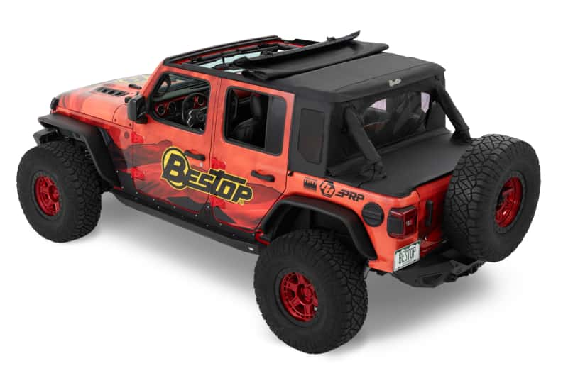Bestop — Bestop 18-23 Jeep Wrangler JL 4-Door Halftop Conversion Kit (Black Diamond)
Halftop Kit - view 4