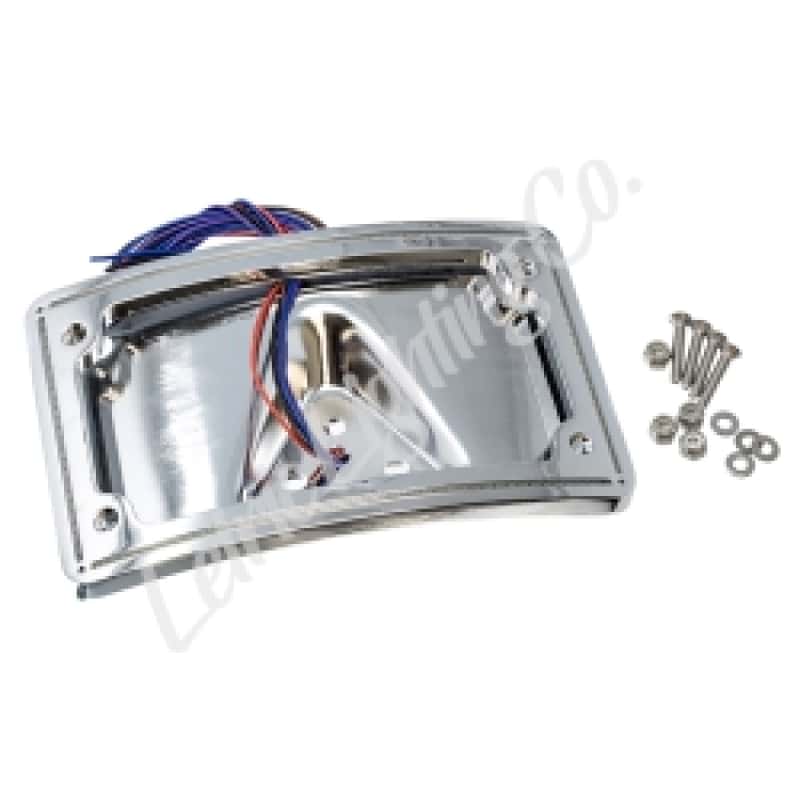 Letric Lighting — Letric Lighting Perfect Plate Light Chrome Curved License Plate Frame - Universal - view 2