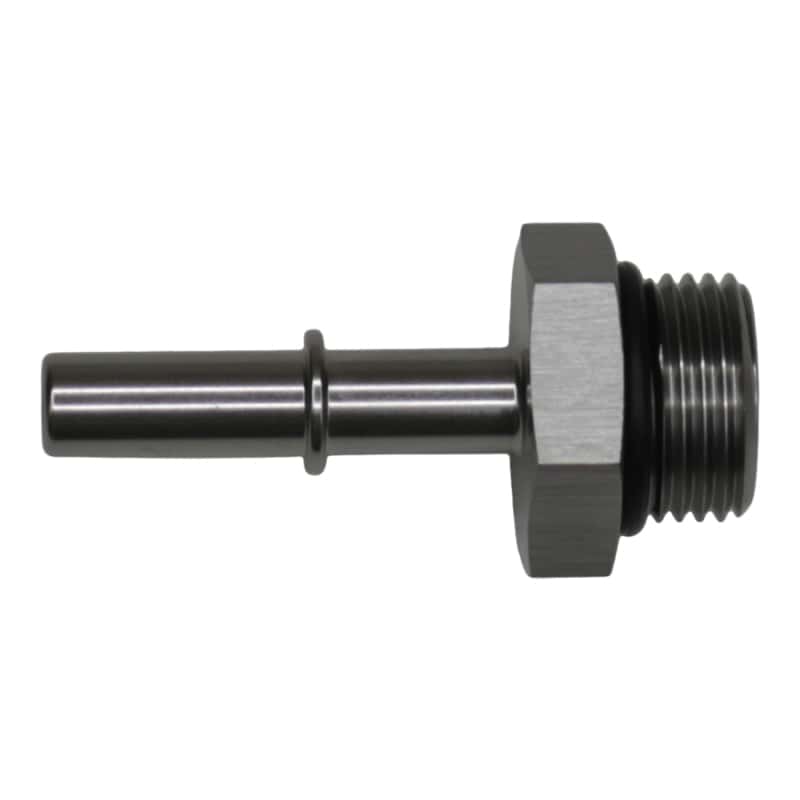 DeatschWerks — DeatschWerks 8AN ORB Male to 5/16in Male EFI Quick Connect Adapter - Anodized DW Titanium
Lines & Fittings - view 1