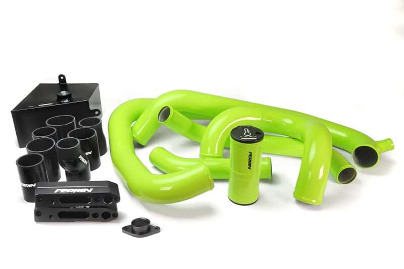 Perrin Performance — PERRIN 15-21 Subaru WRX Front Mount Intercooler Boost Tube Kit - Neon Yellow - view 3