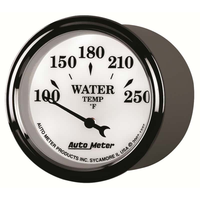 AutoMeter — AutoMeter Gauge Water Temp 2-1/16in. 250 Deg. F Elec Old Tyme White II
2-1/16" WATER TEMP, - view 8