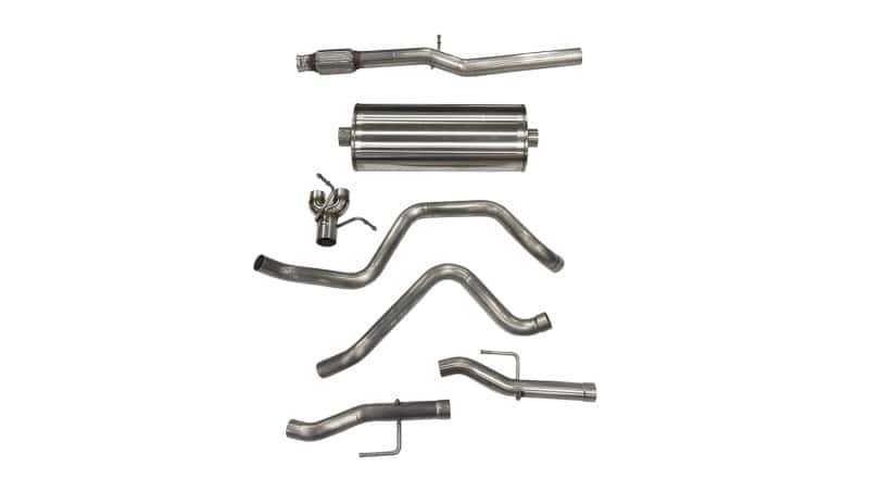 CORSA Performance — Corsa 19-23 Chevy Silverado/GMC Sierra 6.2L Crew Cab Short Bed 147.5 Cat-Back Dual Rear Exit No Tips
Exhaust - view 1