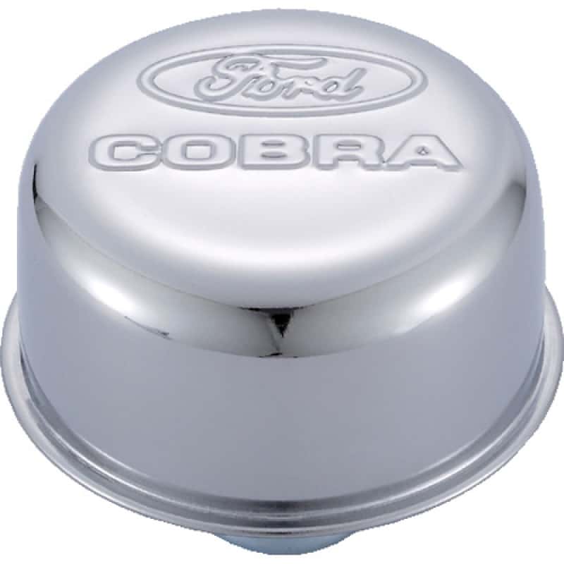 Ford Racing — Ford Racing Chrome Breather Cap w/ Ford Cobra Logo
Oil Breather Cap - view 3