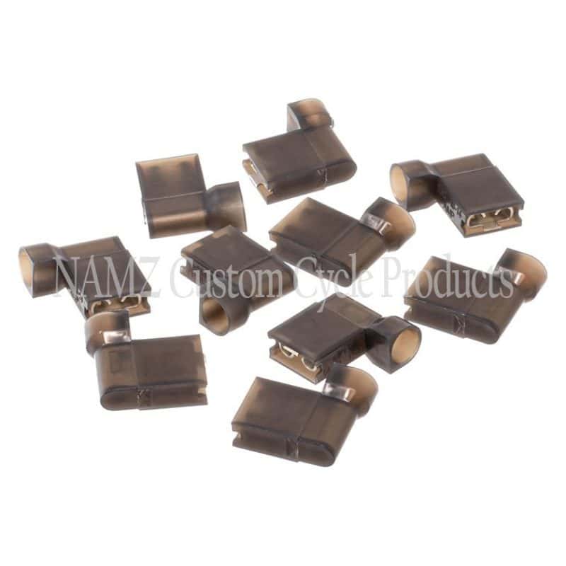 NAMZ — NAMZ .25in Female Black Flag Terminal - 10 Pack (HD 9898) - view 1