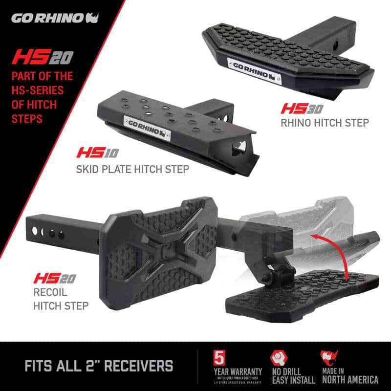 Go Rhino — Go Rhino HS-20 Hitch Bumper Step
HS-20 Hitch Bump - view 7