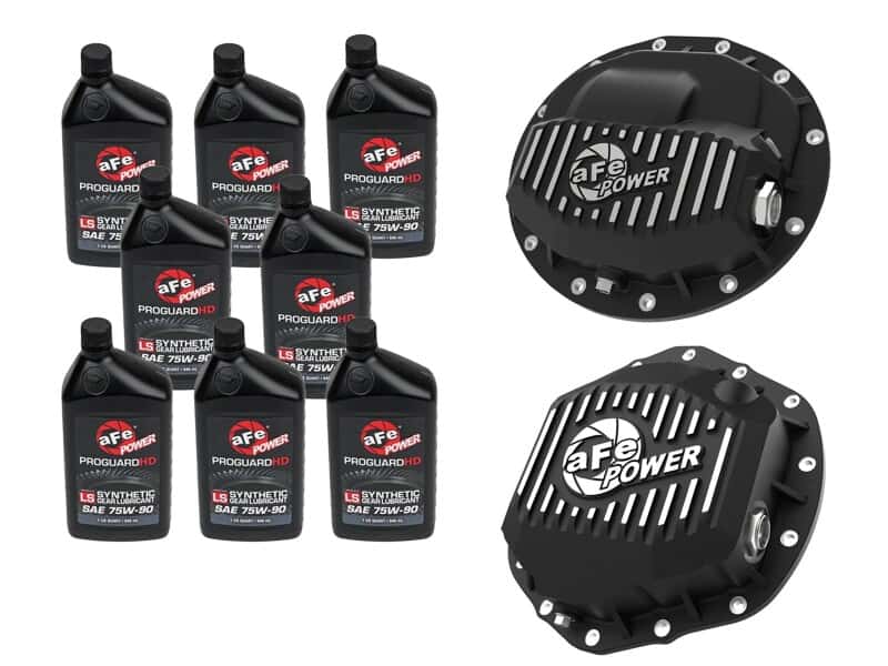 aFe — aFe Power Front/Rear Diff Cover Kit w/ Oil 19-25 Dodge L6 Trucks (AAM 9.25-12 & AAM 11.5/12-14)
Differential Cover - view 1