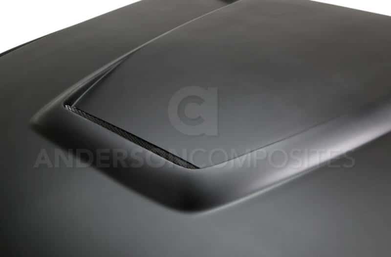 Anderson Composites — Anderson Composites 15-16 Ford Mustang (Excl. GT350/GT350R) Type-GR Fiberglass Hood - view 3