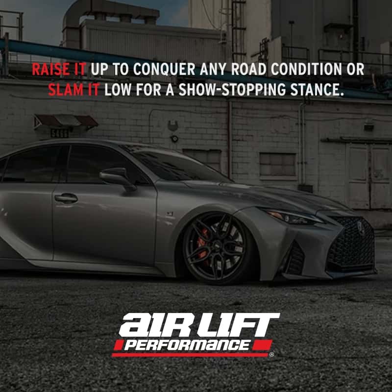 Air Lift — Air Lift Performance 16-17 Lexus 200T / 15-22 Lexus RC 350 / 13-21 Lexus GS 350 Front Kit
Air Lift Performance - view 4