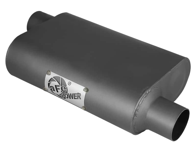 aFe — aFe Scorpion Replacement Alum Steel Muffler 2-1/2in In/Out Baffled Offset/Offset 13inL x10inW x4inH
MACH ForceXp Muffler - view 1