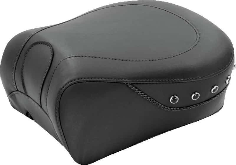 Mustang Motorcycle — Mustang 97-07 Harley Rd King,06-07 Str Glide,00-01 Eagle Touring Passenger Seat w/Blk Pearls - Black - view 2
