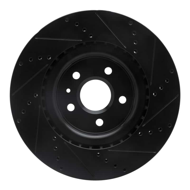 R1 Concepts — R1 09-17 Buick Regal Front Left Drilled & Slotted Black Brake Rotor
R1 Brake Rotor Drill - view 5