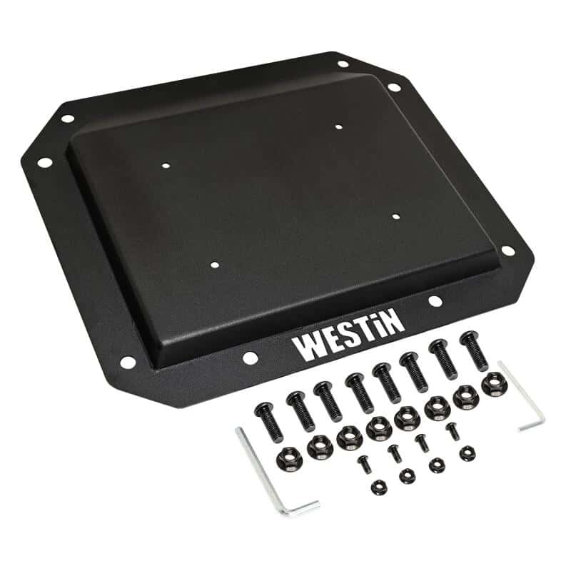 Westin — Westin 21-25 Ford Bronco (Excl. Sport) Spare Tire Delete Plate - Tex. Blk
Rear Delete Plate - view 9