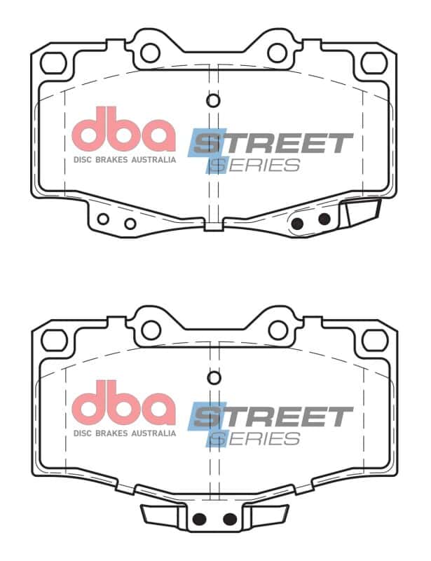 DBA — DBA 95-02 Toyota 4Runner (297mm Front Rotor) Street Series Front Brake Pads
Brake Pad - view 2