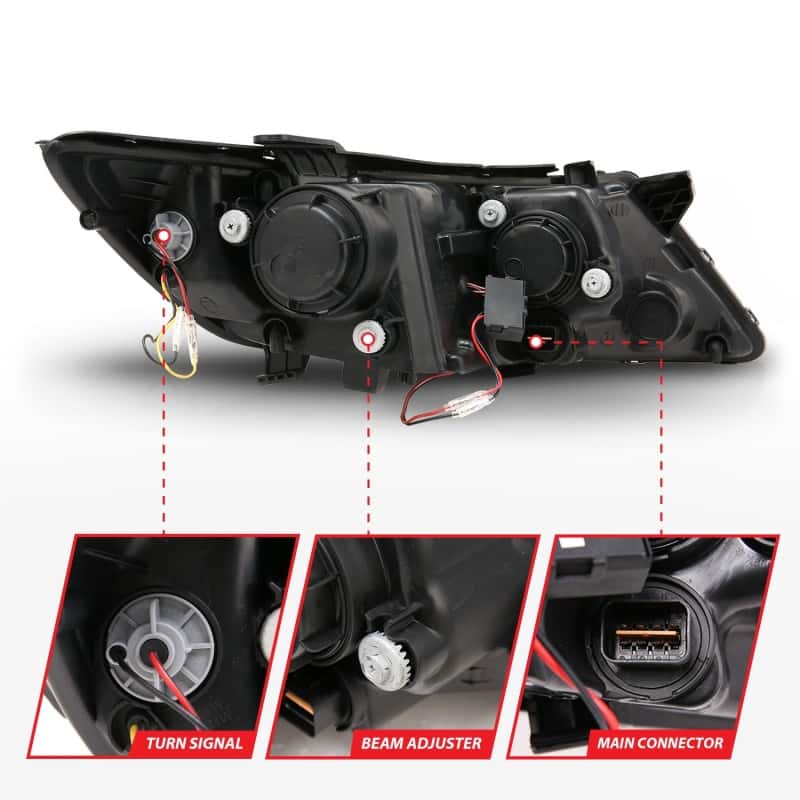 ANZO — ANZO 2011-2013 Kia Optima Projector Headlights w/ Halo Black (CCFL)
Head Light Set
HdLtSet - view 6