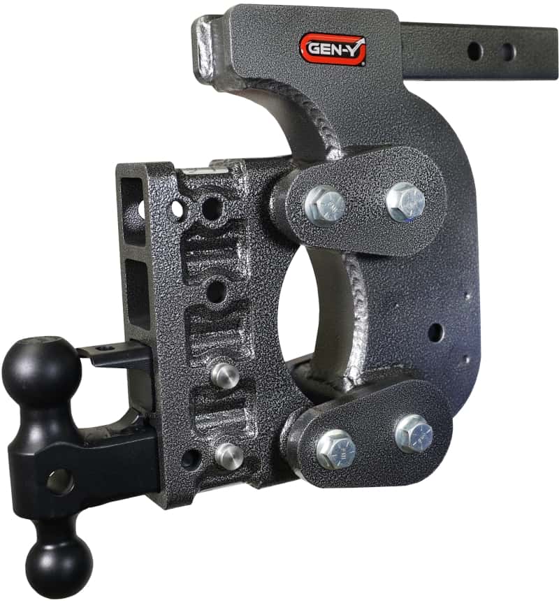 GEN-Y Hitch — Gen-Y The Boss Torsion-Flex 2in Shank 12.5in Drop 16K Hitch w/GH-051 Dual-Ball/Pintle Lock/Stab Kit
Drop Hitch - view 1