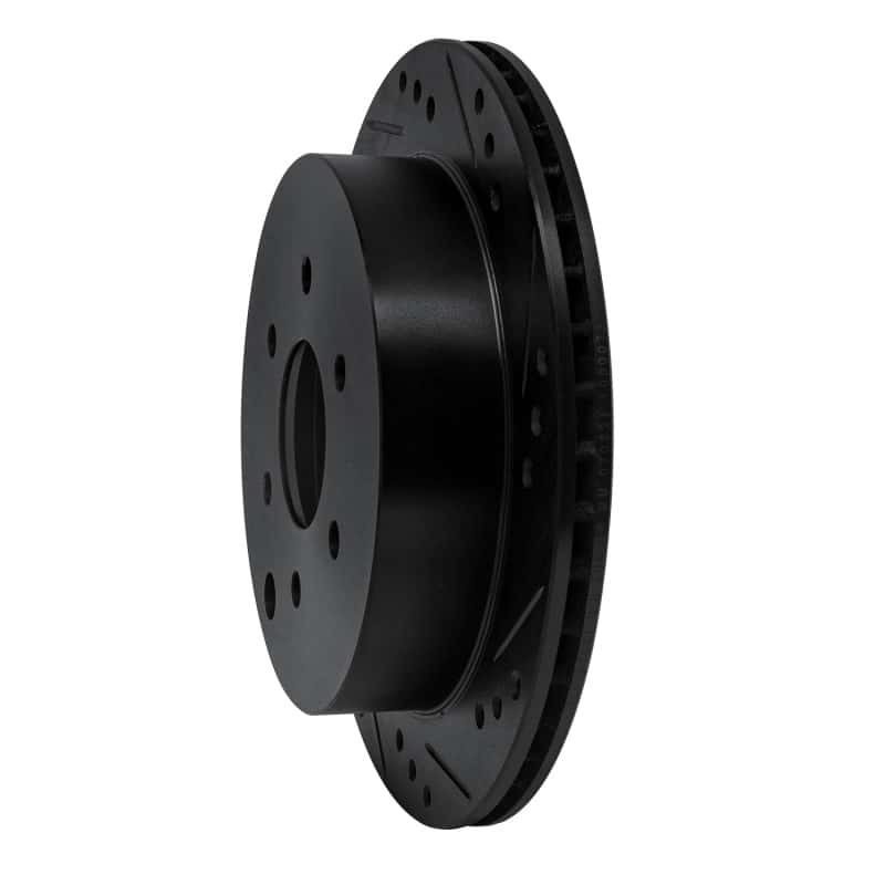 R1 Concepts — R1 05-25 Nissan Frontier Rear Right Drilled & Slotted Black Brake Rotor
R1 Brake Rotor Drill - view 2
