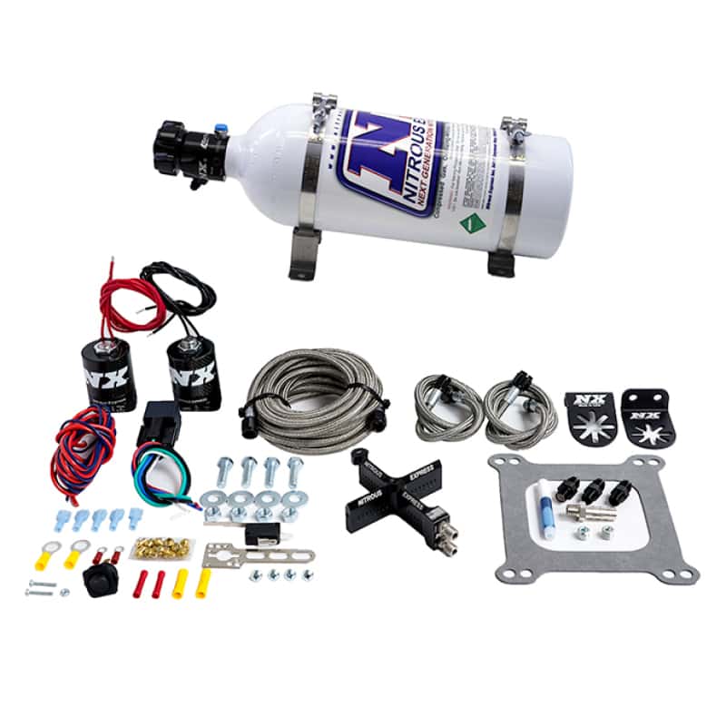 Nitrous Express — Nitrous Express 4150 Covert Crossbar Plate System Stage 6 50-300HP (5lb Bottle)
Injection System Kit - view 1