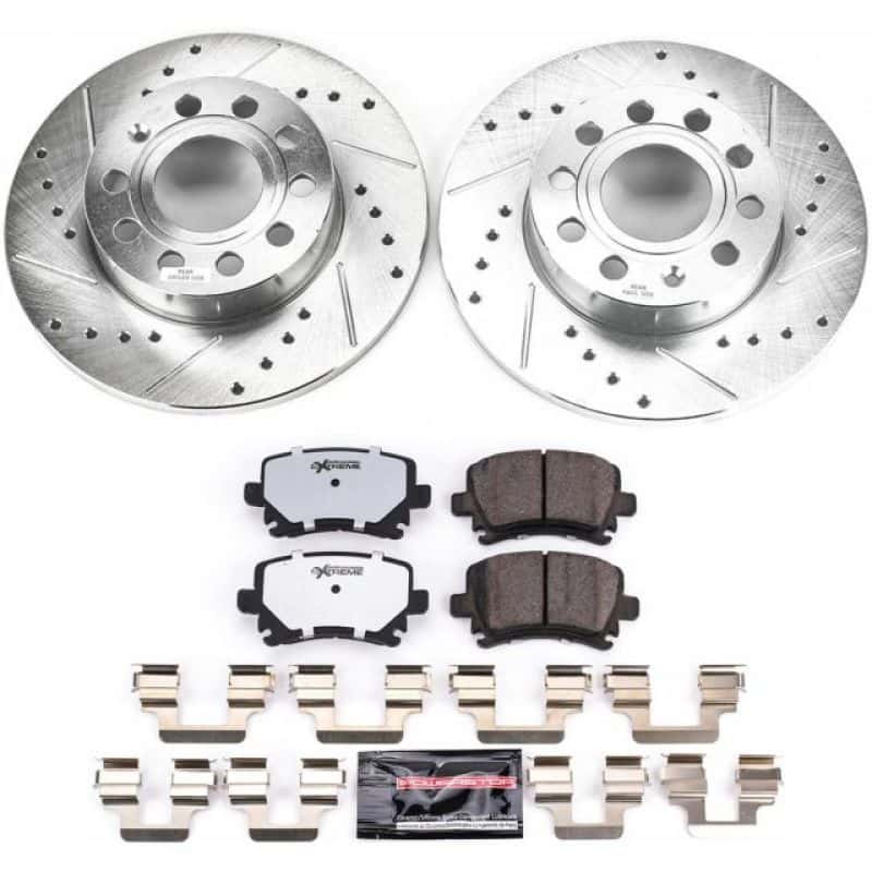 PowerStop — Power Stop 2008 Audi A3 Rear Z26 Street Warrior Brake Kit - view 1