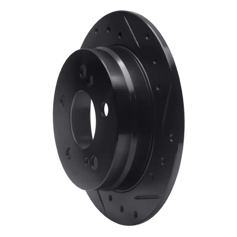 R1 Concepts — R1 83-95 Mercedes-Benz 300D Rear Right Drilled & Slotted Black Brake Rotor
R1 Brake Rotor Drill - view 2