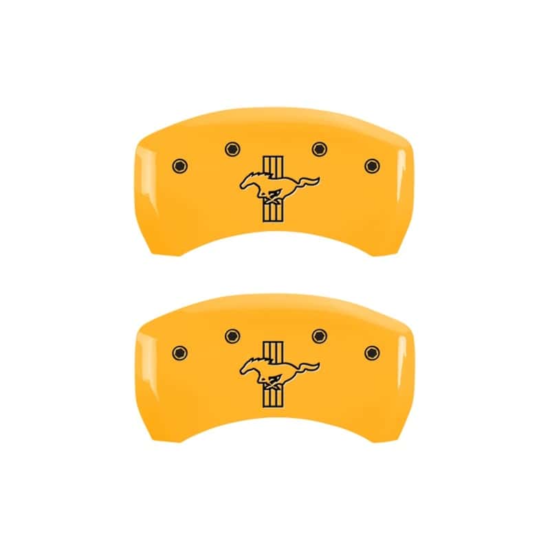 MGP — MGP Rear set 2 Caliper Covers Engraved Rear S197/Bar & Pony Yellow finish black ch
Caliper Covers - view 1