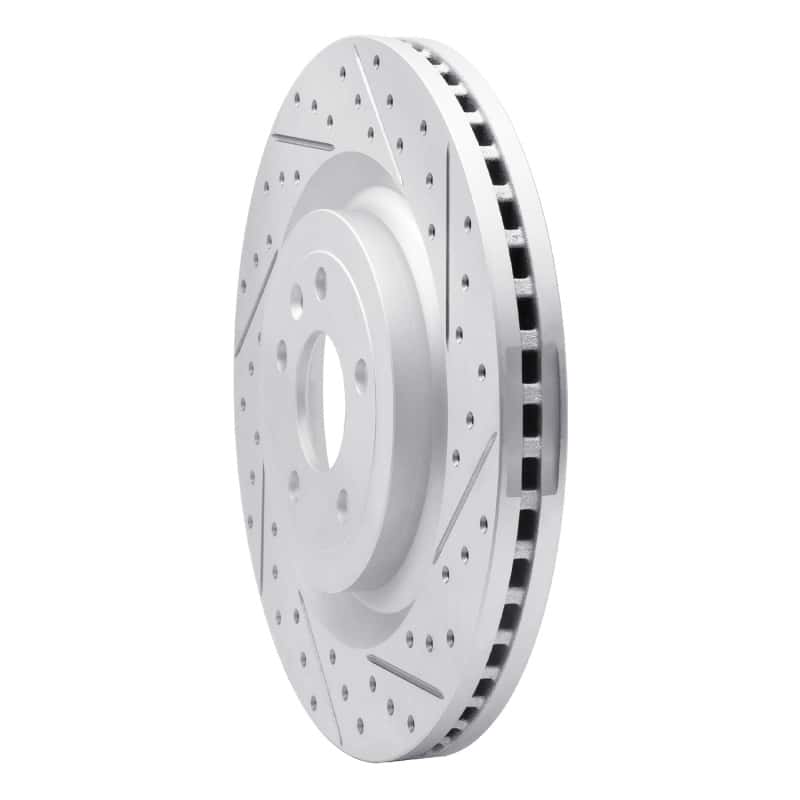 R1 Concepts — R1 13-19 Ford Taurus Excl Sho Front Right Drilled & Slotted Geo-Carbon Rotor - view 2
