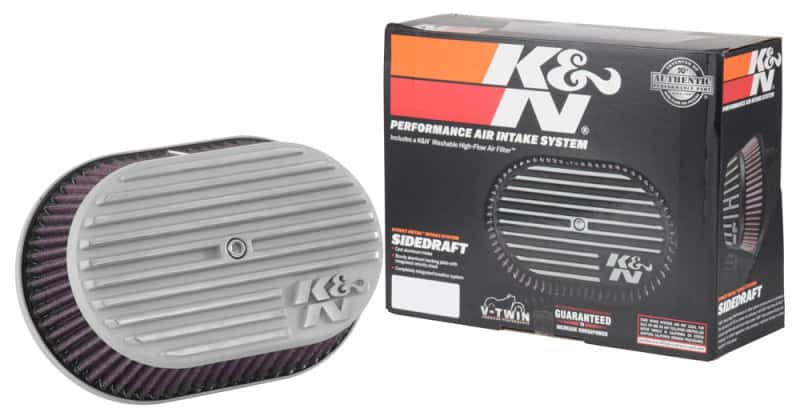 K&N Engineering — K&N Street Metal Intake System Side Draft Dyna/Softail Silver Intake System-Harley-Davidson
Air Intake System - view 4
