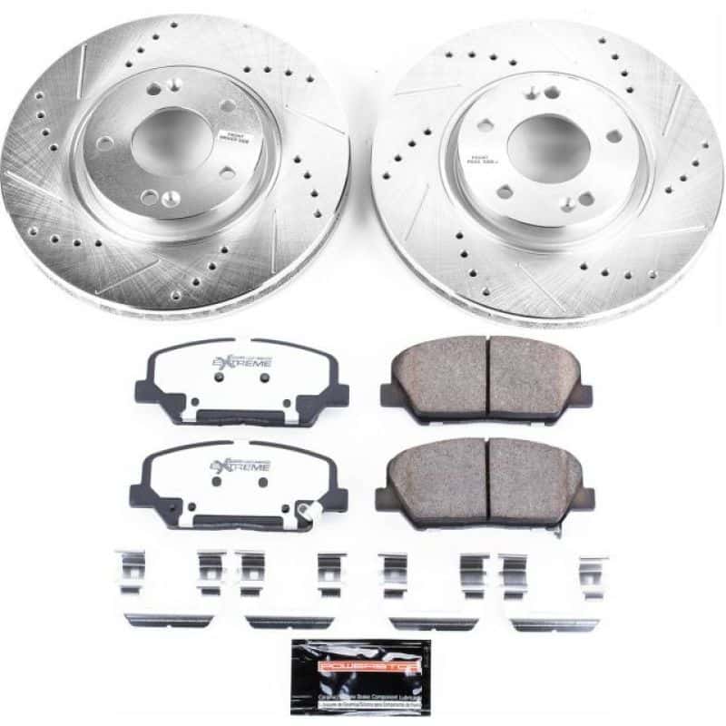 PowerStop — Power Stop 13-15 Hyundai Veloster Front Z26 Street Warrior Brake Kit - view 1