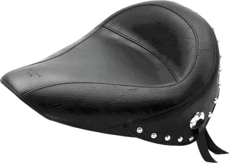 Mustang Motorcycle — Mustang 84-06 Harley Standard Rear Tire Standard Touring Solo Seat w/Studs - Black - view 1