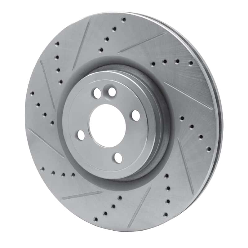 R1 Concepts — R1 13-13 Mini Cooper (Excl Clubman) Front Left Drilled & Slotted Silver Brake Rotor
R1 Brake Rotor Drill - view 2