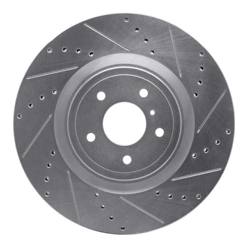 R1 Concepts — R1 09-20 Nissan 370Z Front Right Drilled & Slotted Silver Brake Rotor
R1 Brake Rotor Drill - view 1