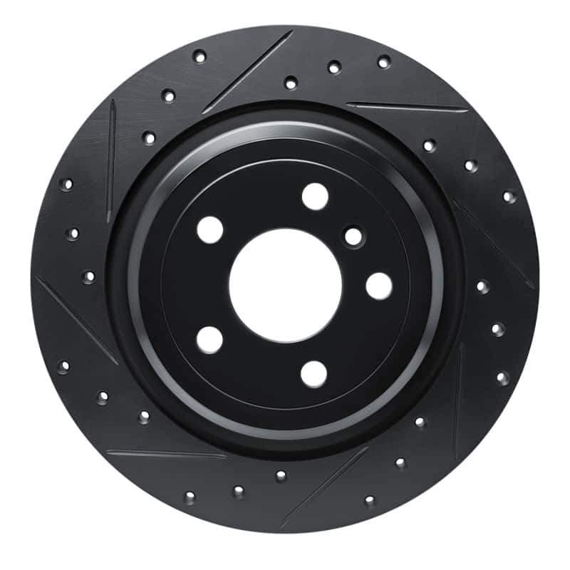 R1 Concepts — R1 12-18 Mercedes-Benz GLE300D Rear Left Drilled & Slotted Black Brake Rotor
R1 Brake Rotor Drill - view 1