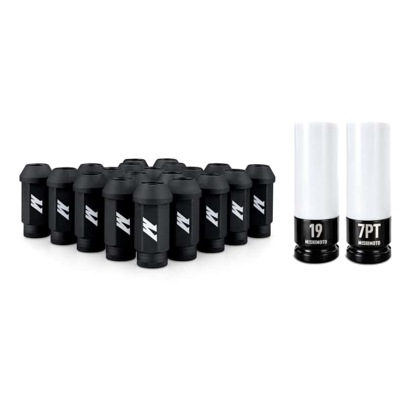Mishimoto — Mishimoto Steel Locking Lug Nuts M14x1.5 20pc Set Black
Wheel Lug Nut Set - view 1