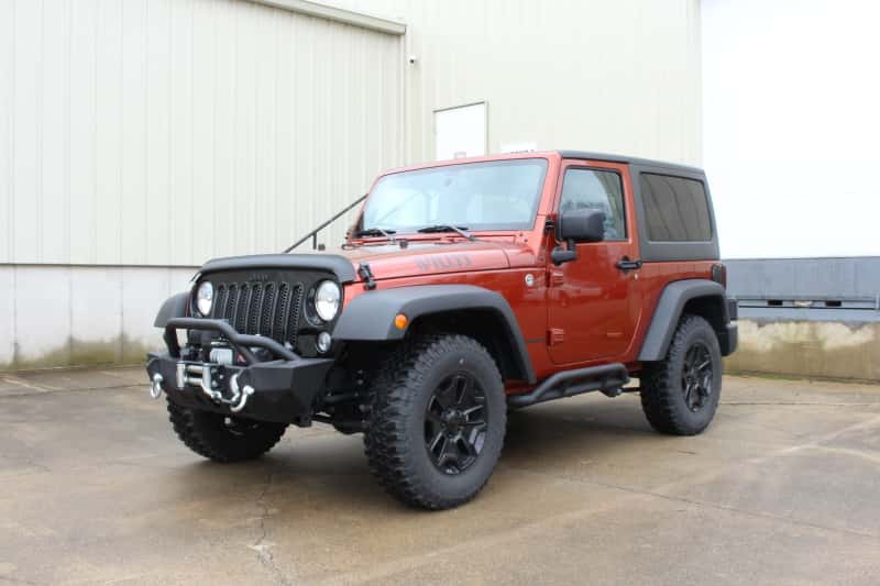 Fishbone Offroad — Fishbone Offroad 07-18 Jeep JK 2 Door Wrangler JK Steel Rock Sliders - Blk Textured Powdercoat - view 12