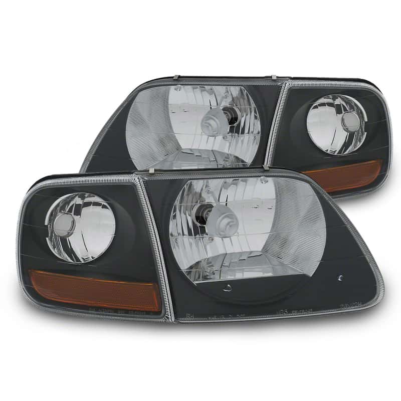 Raxiom — Raxiom 97-03 Ford F-150 G2 Euro Headlights w/ Parking Lights- Blk Housing (Clear Lens)
Headlights - view 1