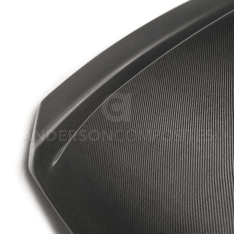 Anderson Composites — Anderson Composites 10-12 Ford Mustang Type-CJ 3in Carbon Fiber Cowl Hood - view 4
