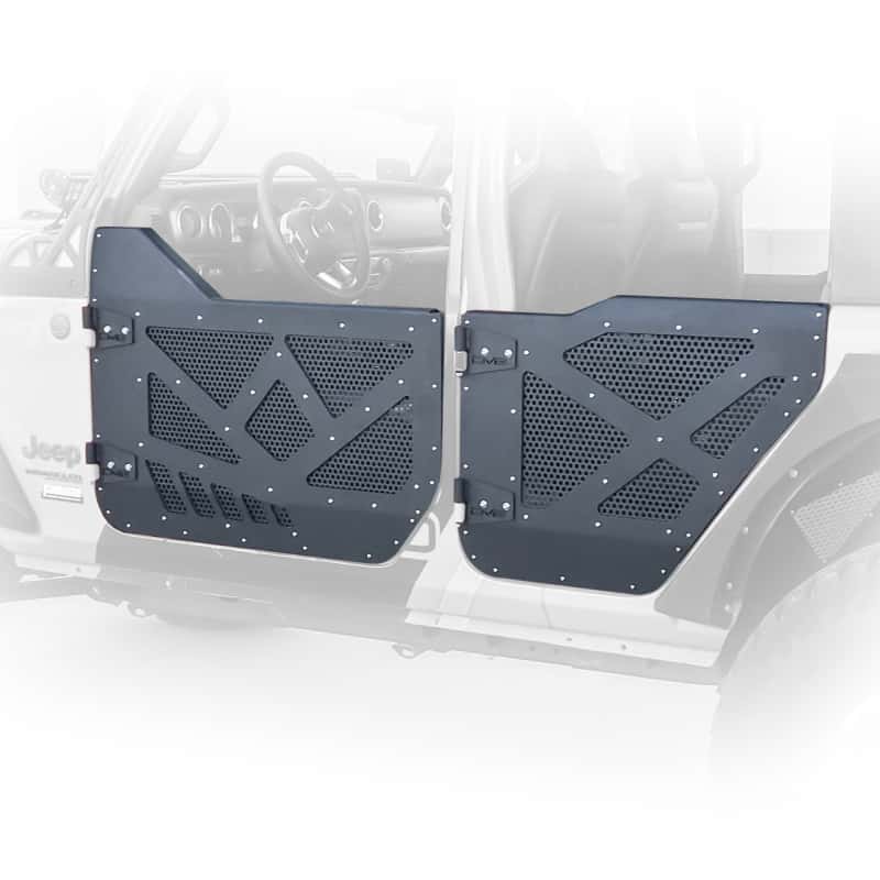 DV8 Offroad — DV8 18-22 Jeep 4 Door JL/JT Aluminum Half Doors with Perforated Mesh Rear
Doors - view 7