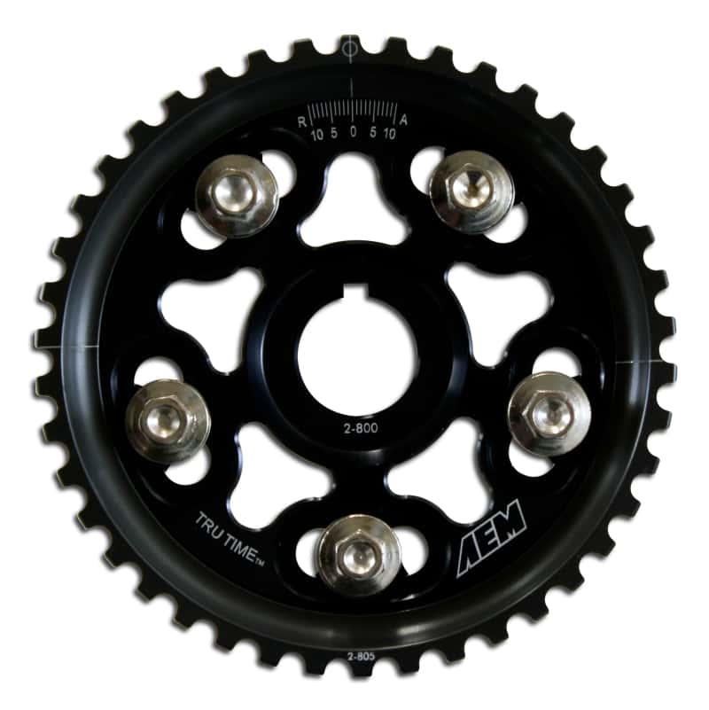 AEM — AEM 92-01 Honda Prelude Si VTEC/ Base & SH True Black Tru-Time Cam Gear
Adjustable Cam Gear
Tru-Time Cam Gear - view 1