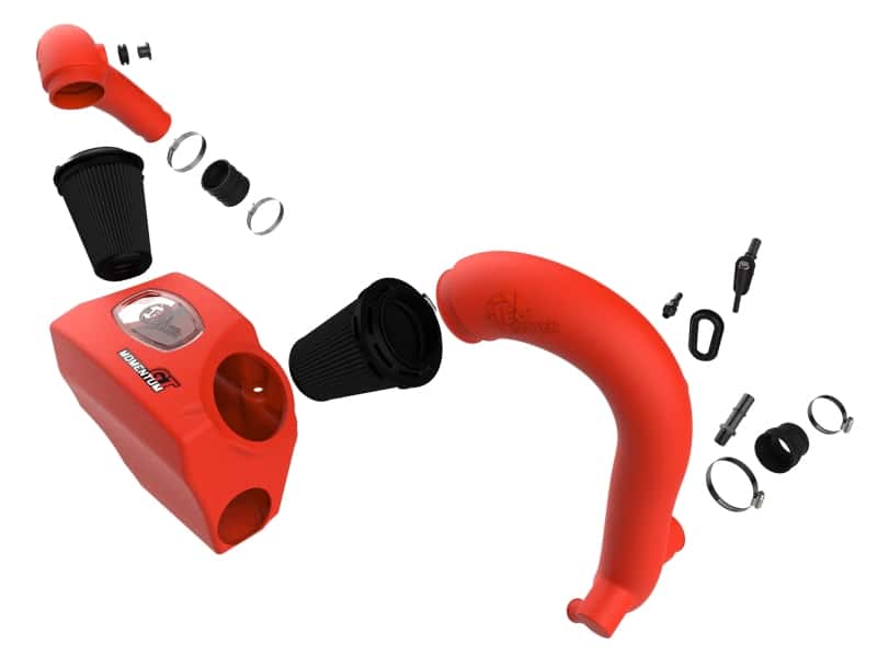 aFe — aFe Momentum GT Red Pro Dry S Cold Air Intake System 20-23 Ford Explorer ST V6-3.0L TT
Momentum GT Intake - view 2