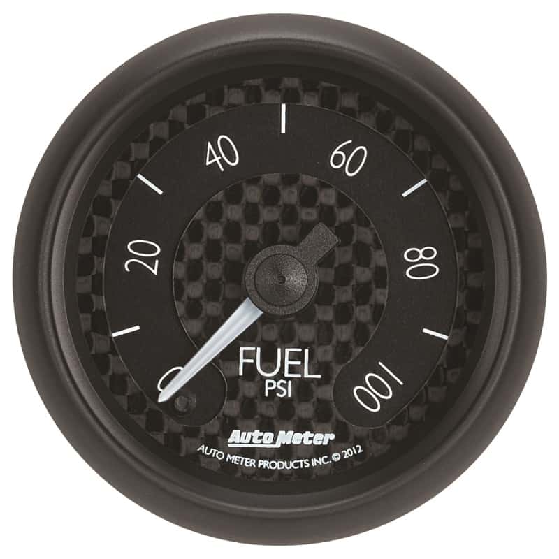AutoMeter — Autometer GT Series 52mm Full Sweep Electronic 0-100 PSI Fuel Pressure Gauge
2-1/16" FUEL PRESS, - view 1