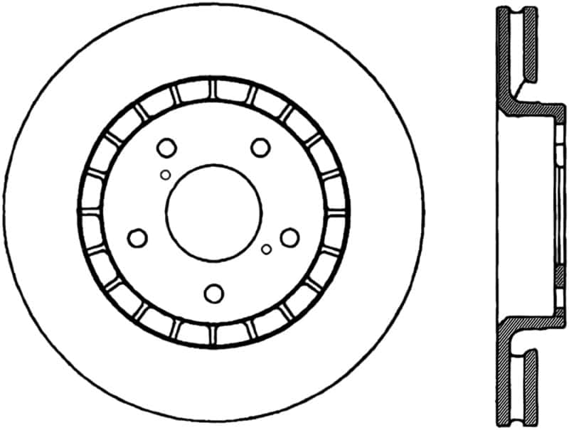 Stoptech — StopTech Power Slot 06-11 Lexus GS Series / 06-12 IS Series Front Right Drilled & Slotted Rotor
Disc Brake Rotor
Slot/Drill Rotor - view 1