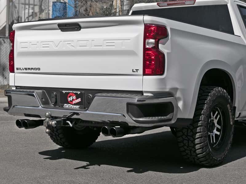 aFe — aFe Gemini XV 3in 304 SS Cat-Back Exhaust w/ Cutout 19-21 GM Silverado/Sierra 1500 V8- w/ Black Tips
Cat-Back Exhaust - view 9