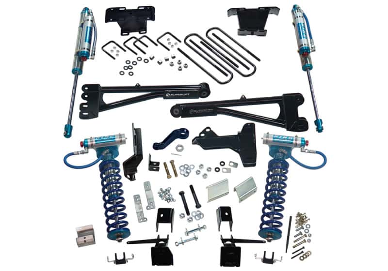 Superlift — Superlift 17-19 Ford F-250 SD 4WD (Diesel) 6in Radius Arm Lift Kit King Fr Coils/RR Reservoir Shocks
Suspension Lift Kit - view 2