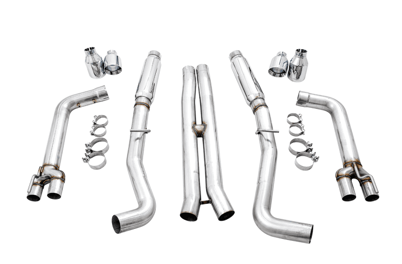 AWE Tuning — AWE Tuning 2015+ Dodge Challenger 6.4L/6.2L SC Track Edition Exhaust - Quad Chrome Silver Tips
Track Exhaust - view 3