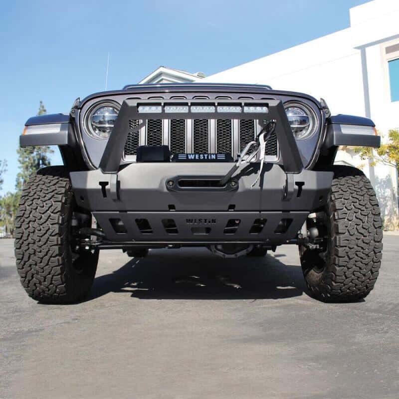 Westin — Westin 18-19 Jeep Wrangler JL Front Bumper Skid Plate - Textured Black
Skid Plate - view 4