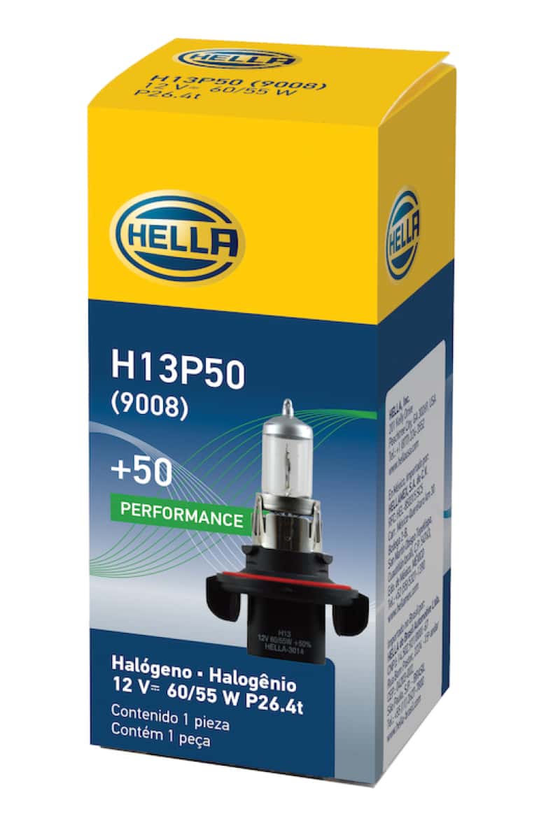 Hella — Hella Bulb H13 12V 60/55W P264T T4 +50
H13P50 Halogen Bulb - view 4