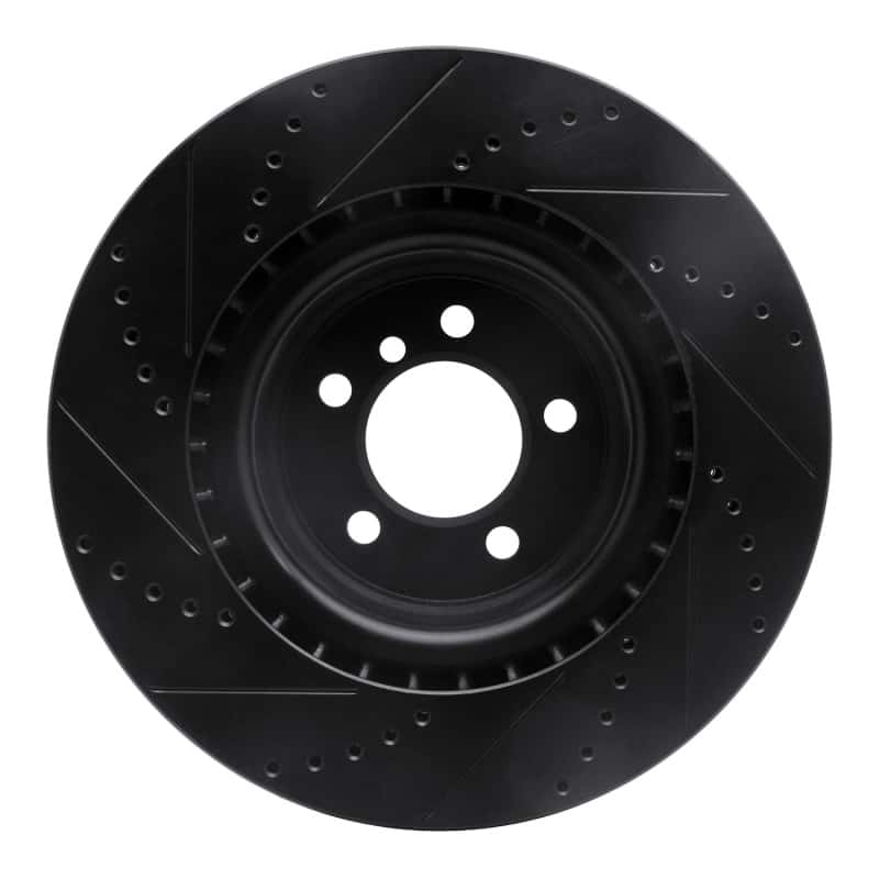R1 Concepts — R1 06-12 Land Rover Range Rover Front Right Drilled & Slotted Black Brake Rotor
R1 Brake Rotor Drill - view 5
