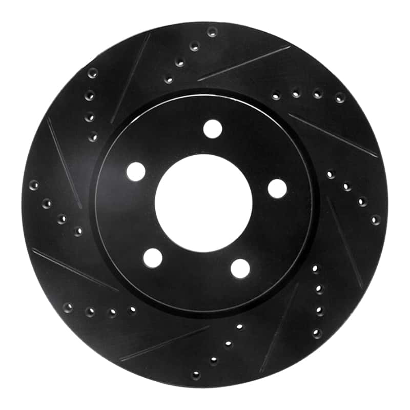 R1 Concepts — R1 04-08 Chrysler Pacifica Front Left Drilled & Slotted Black Brake Rotor
R1 Brake Rotor Drill - view 1