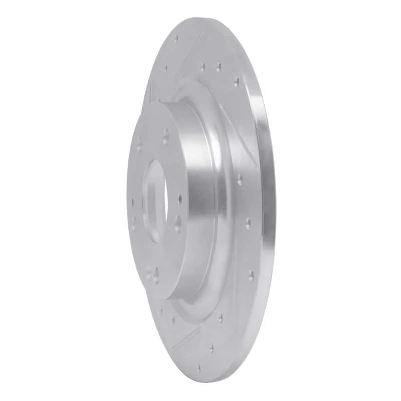 R1 Concepts — R1 17-20 Honda Civic Coupe Rear Left Drilled & Slotted Silver Brake Rotor
R1 Brake Rotor Drill - view 2