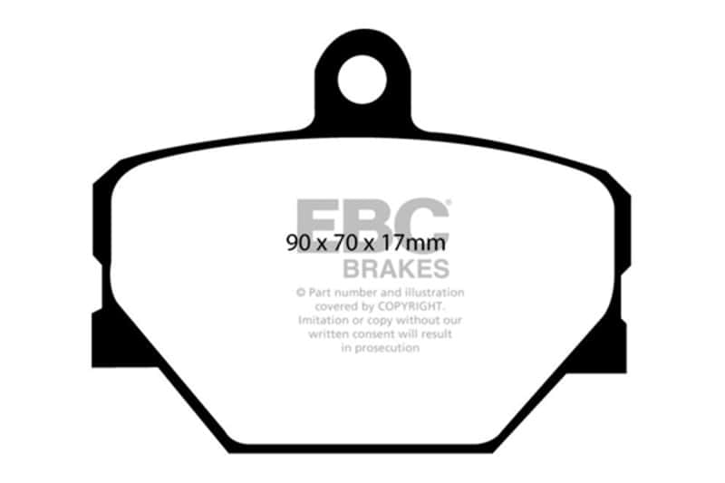 EBC — EBC 08+ Smart Fortwo 1.0 Ultimax2 Front Brake Pads
Disc Brake Pad - view 1